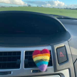 Heart Car Diffuser Rainbow