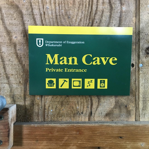 A4 Wooden Sign - Man Cave