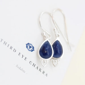 Third Eye Chakra Earrings - Silver