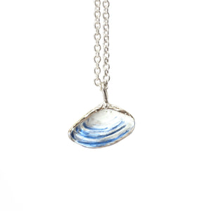 Pipi Shell Necklace - Handpainted Silver