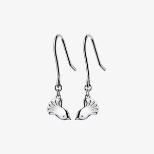 Fantail Earrings - Silver