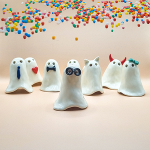 Boo Crew Kitty - Ceramic Ghost
