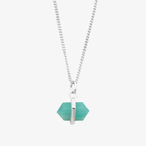 Intention Necklace - Amazonite, Silver