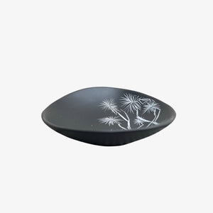 Ti Kouka Bowl 10cm, White on Black