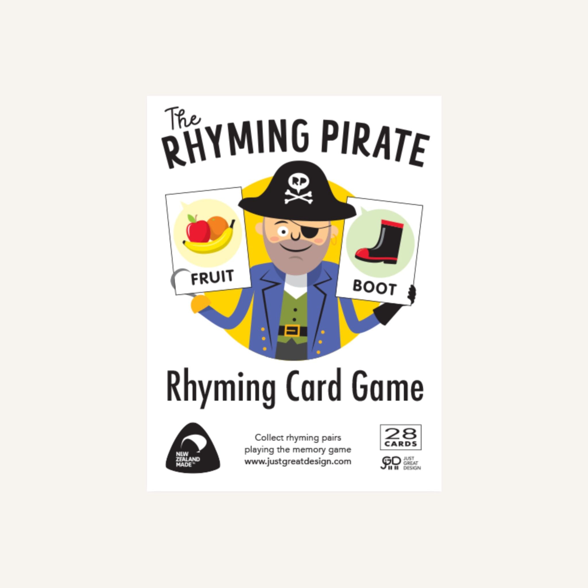 Flash Cards - Rhyming Pirates - Creative & Brave