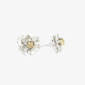 Mount Cook Lily Studs - Silver & Gold