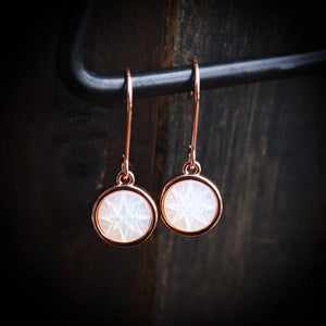 Matariki Whetu Earrings Rose Gold