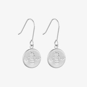 Busy Bee Earrings Silver