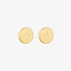 Fantail Studs Gold