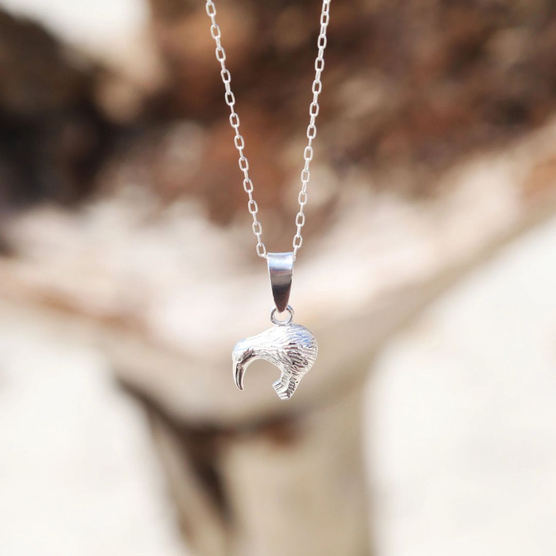 Sterling Silver Kiwi Necklace