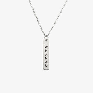 Te Reo Whānau Necklace Silver