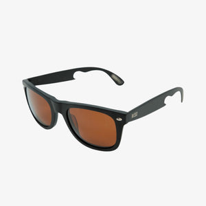 Bottle Opening Sunglasses Titanium Brown Lens