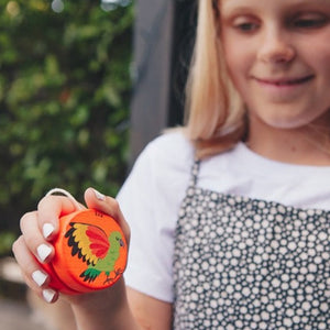 Wooden Yoyo - Orange Kea