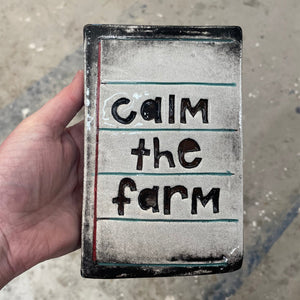 Rectangle Tile - "Calm the Farm"
