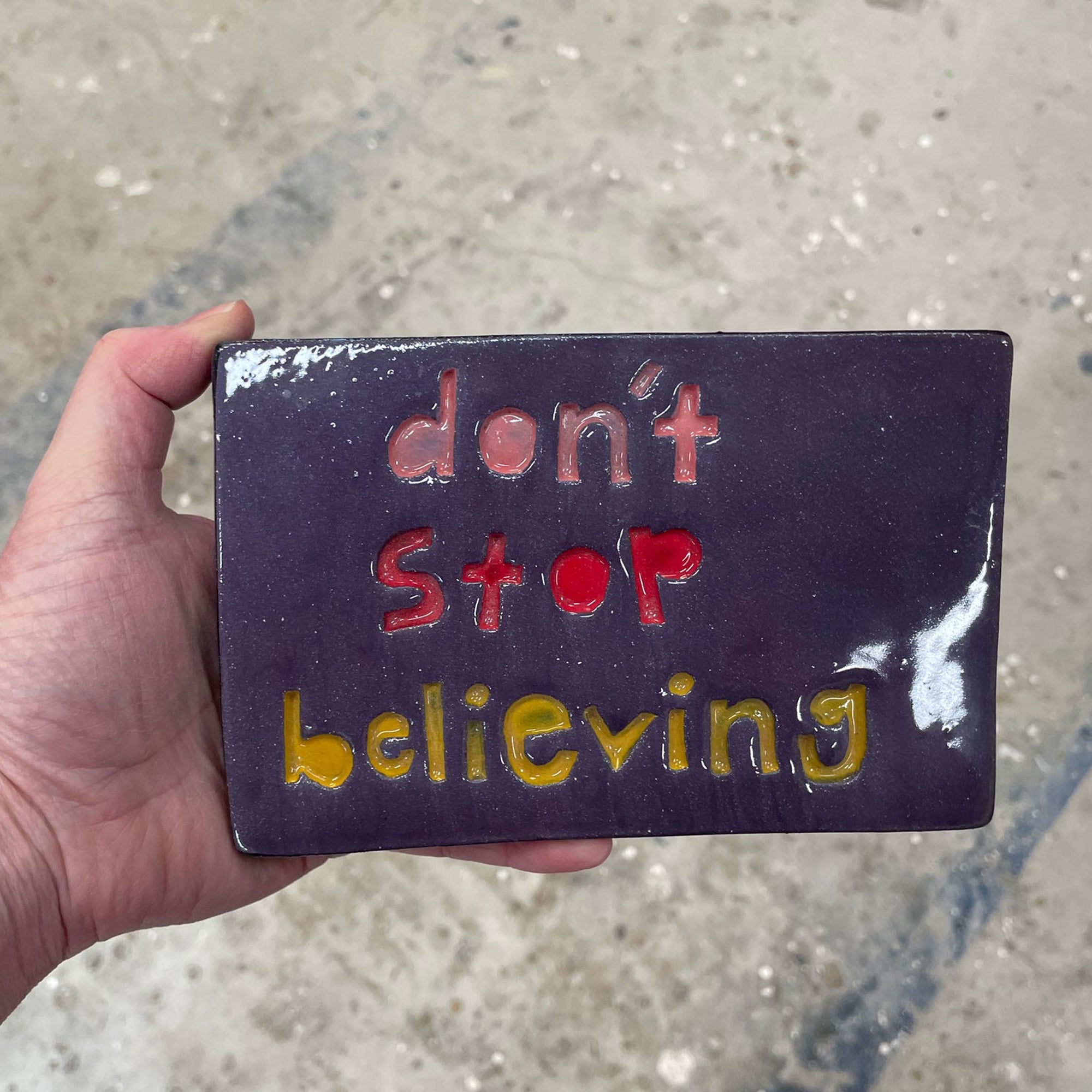 Rectangle Tile - Don't Stop Believing
