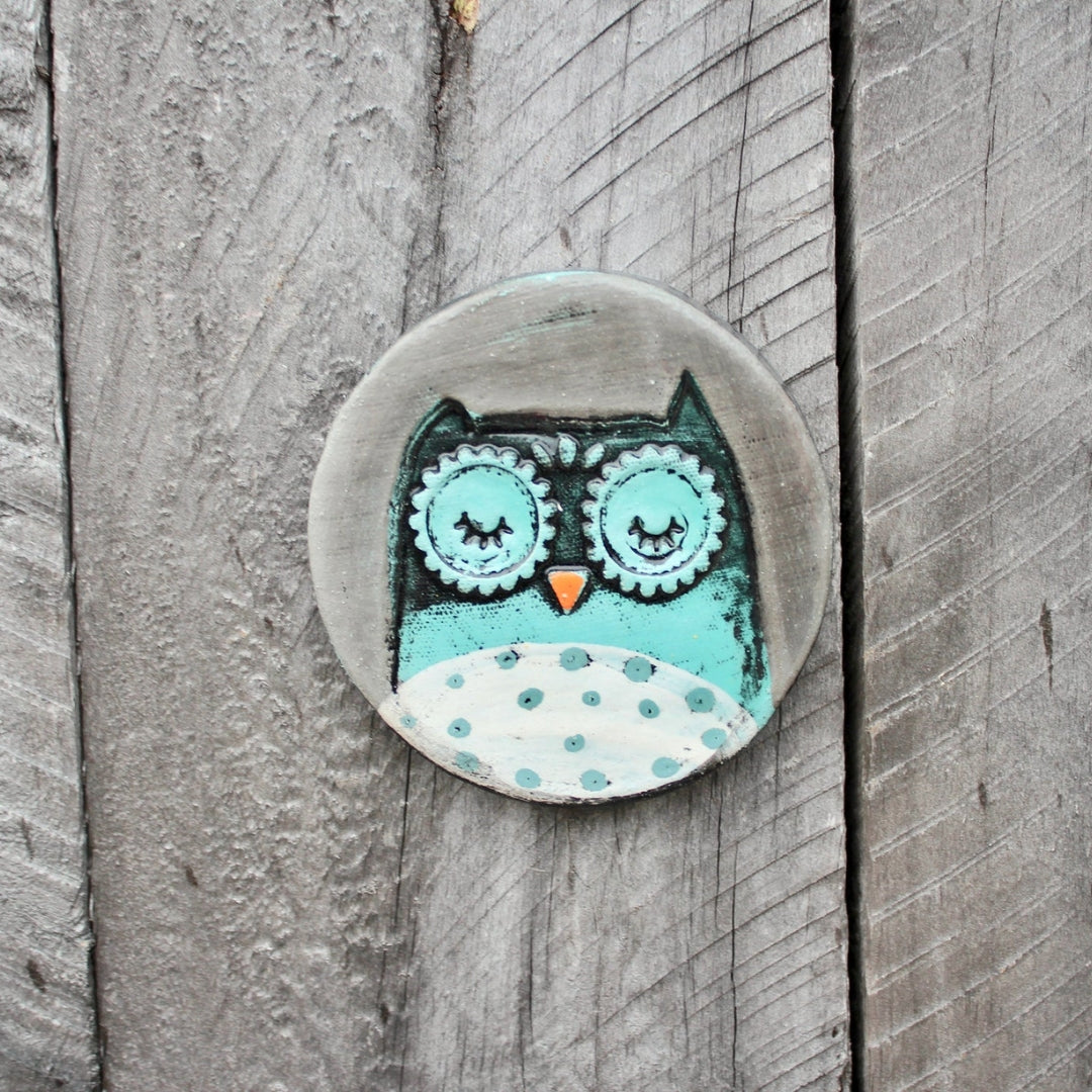 Round Tile - Owl