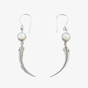 Midnight Huia Beak Earrings