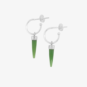 Pounamu Skinny Point Earrings