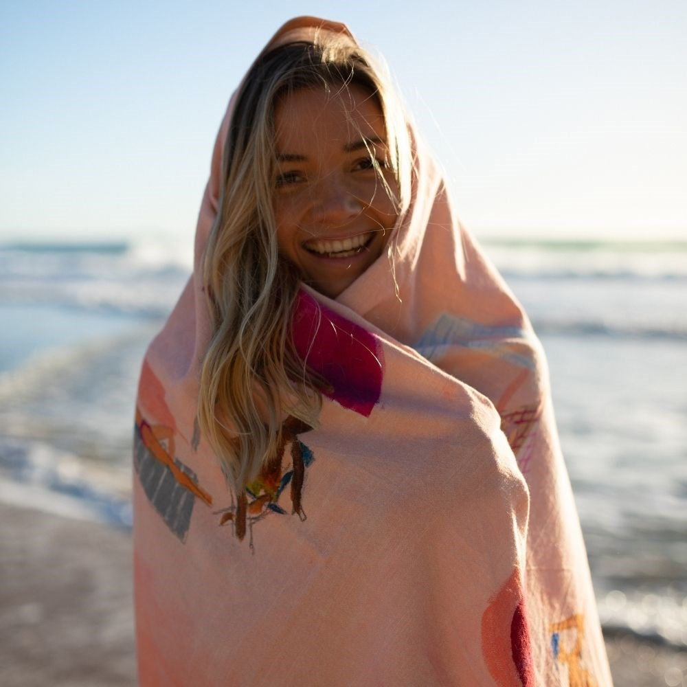 Beach Towel - 'Boob Watch' - Anna Price