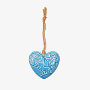 Fantail & Flower Heart Wall Hanging Small