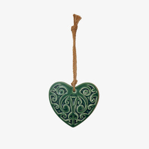 Kowhaiwhai Heart Wall Hanging Small