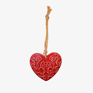 Kowhaiwhai Heart Wall Hanging Small