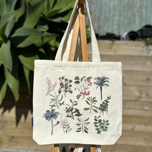 Cotton Tote - NZ Tree & Flowers