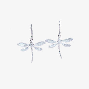 Dancing Dragonfly Earrings - Ice  Finish