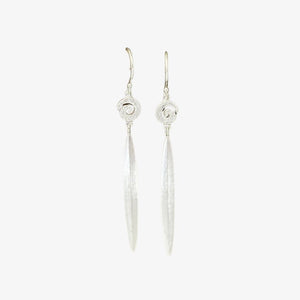 Harakeke (Flax) Drop Earrings - Koru Icon