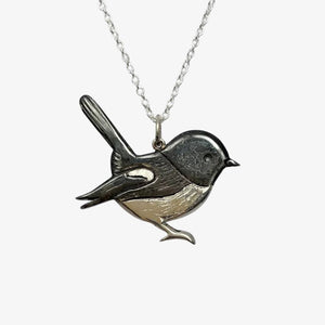 Miromiro (Tomtit) Necklace, Silver