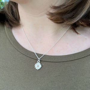 Mountain Daisy Necklace, Silver