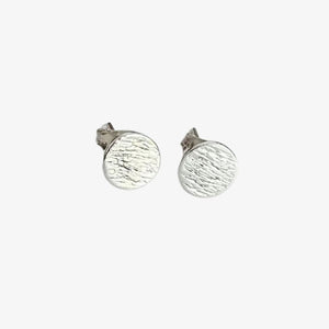 Petite Disc Studs - Sterling Silver