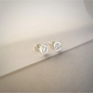 Petite Disc Studs - Sterling Silver