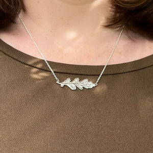 Tānekaha, Celery Pine Leaf Necklace - Sterling Silver