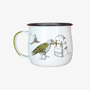 Birds Enamel Mug