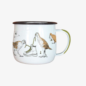 Birds Enamel Mug