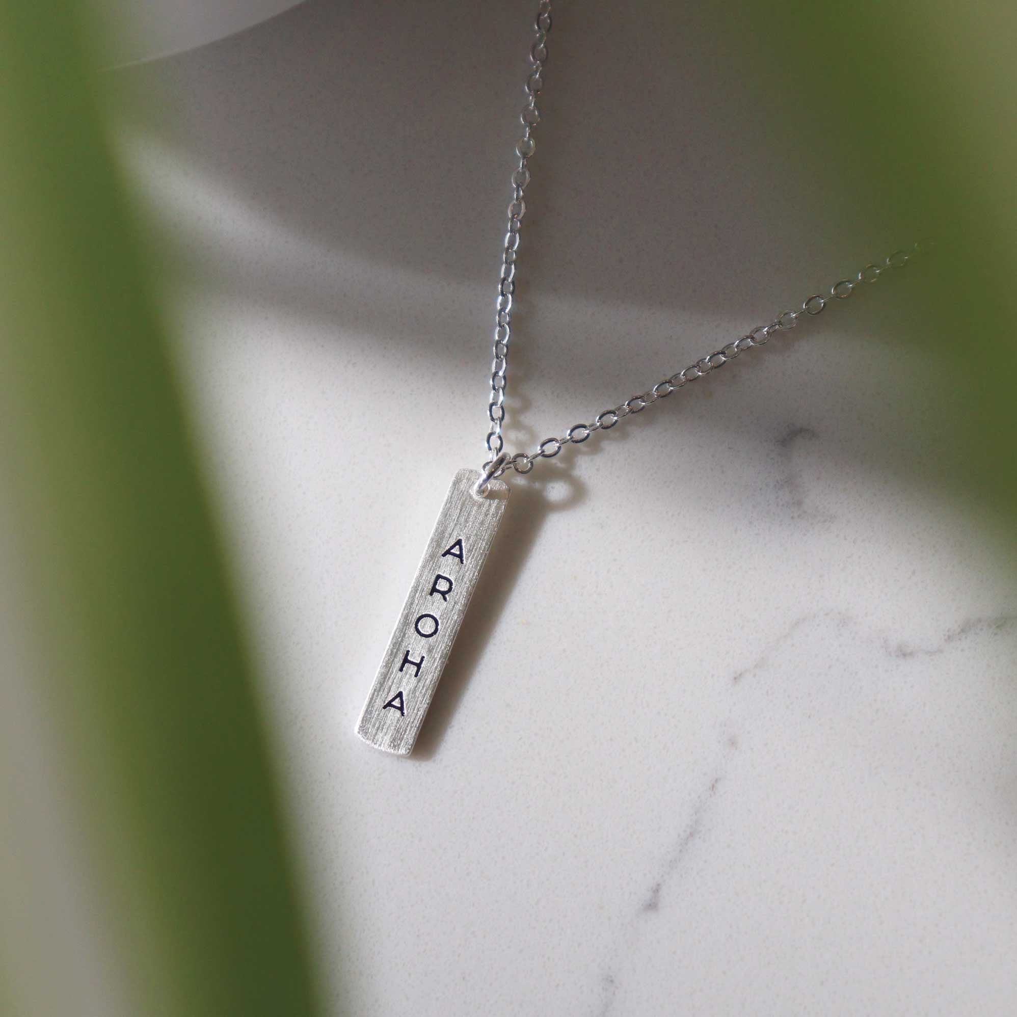 Te Reo Aroha Necklace Silver