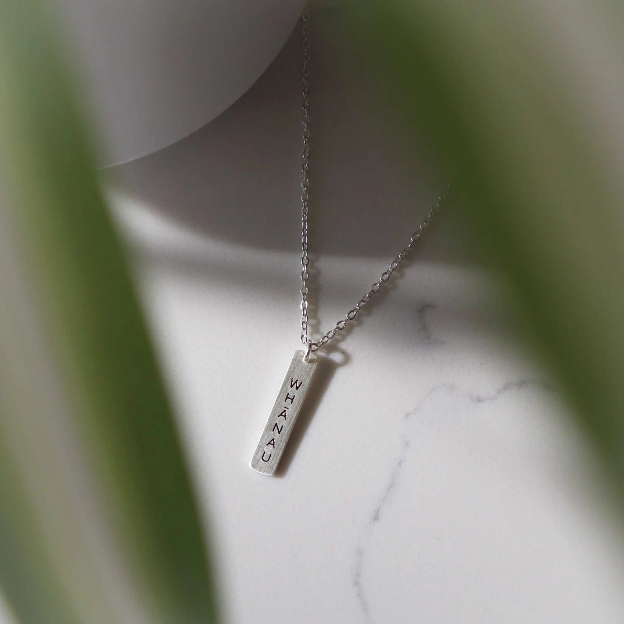 Te Reo Whānau Necklace Silver