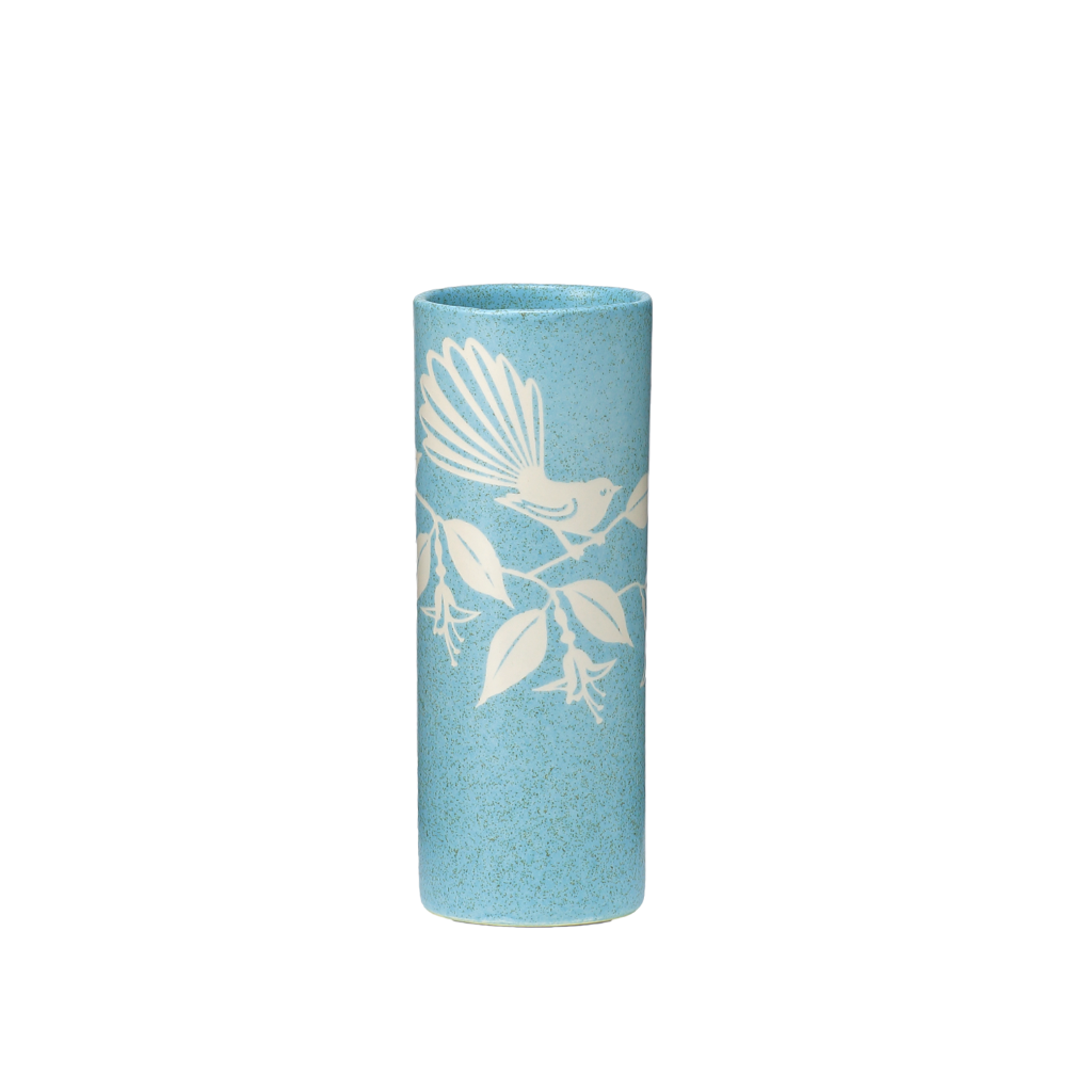 Blue Sand, Fantail - Round Vase, Small