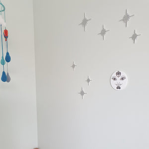 Wall Art Set - Matariki Stars & Marama - Crystal Ashley