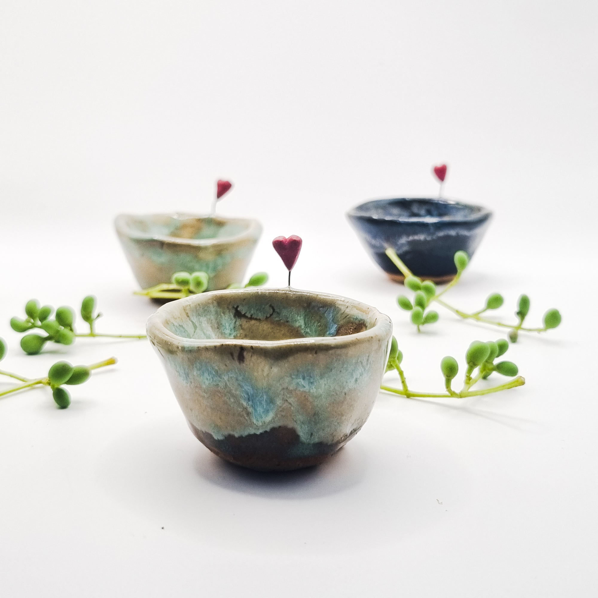 Heart Bowl, Turquoise - Lava Ceramics