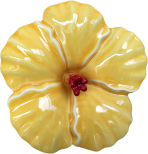 Hibiscus Flower Medium Lemon