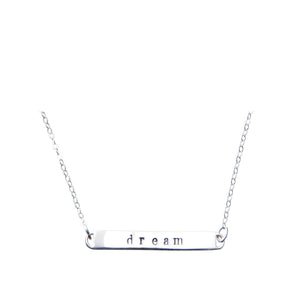 Dream Message Bar Necklace