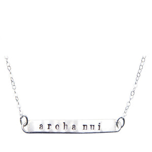 Arohanui Message Bar Necklace