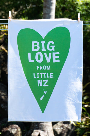 Tea Towel - 'Big Love from little NZ'