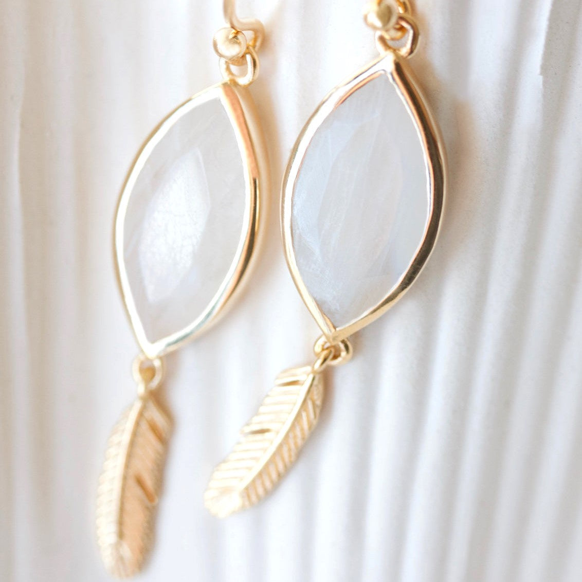 Gold guardian 2025 angel earrings