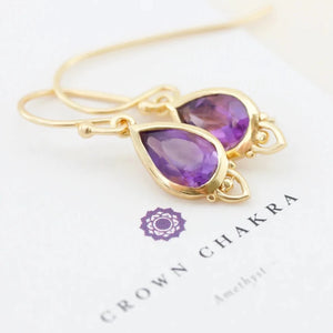 Crown Chakra Earrings - Gold
