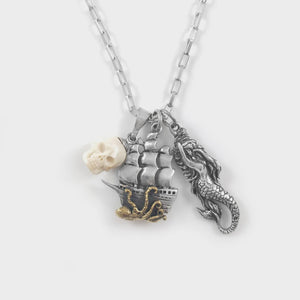 'Drown at Sea, Marry a Mermaid' Necklace - NVK
