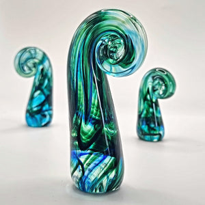 Koru Glass Ornament 10cm