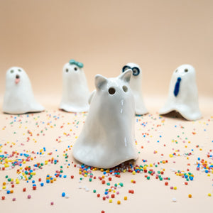 Boo Crew Kitty - Ceramic Ghost